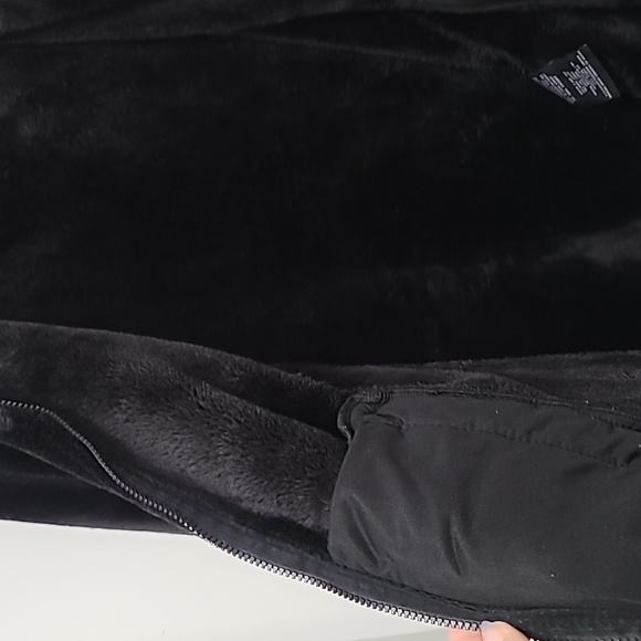 Black Faux Fur Hoodie - Picture 5 of 6